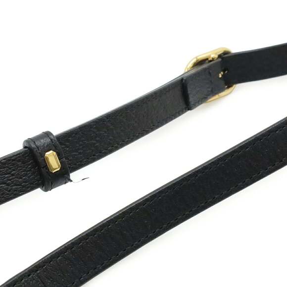 GUCCI Black Leather Pochette Shoulder Bag - Picture 6 of 9